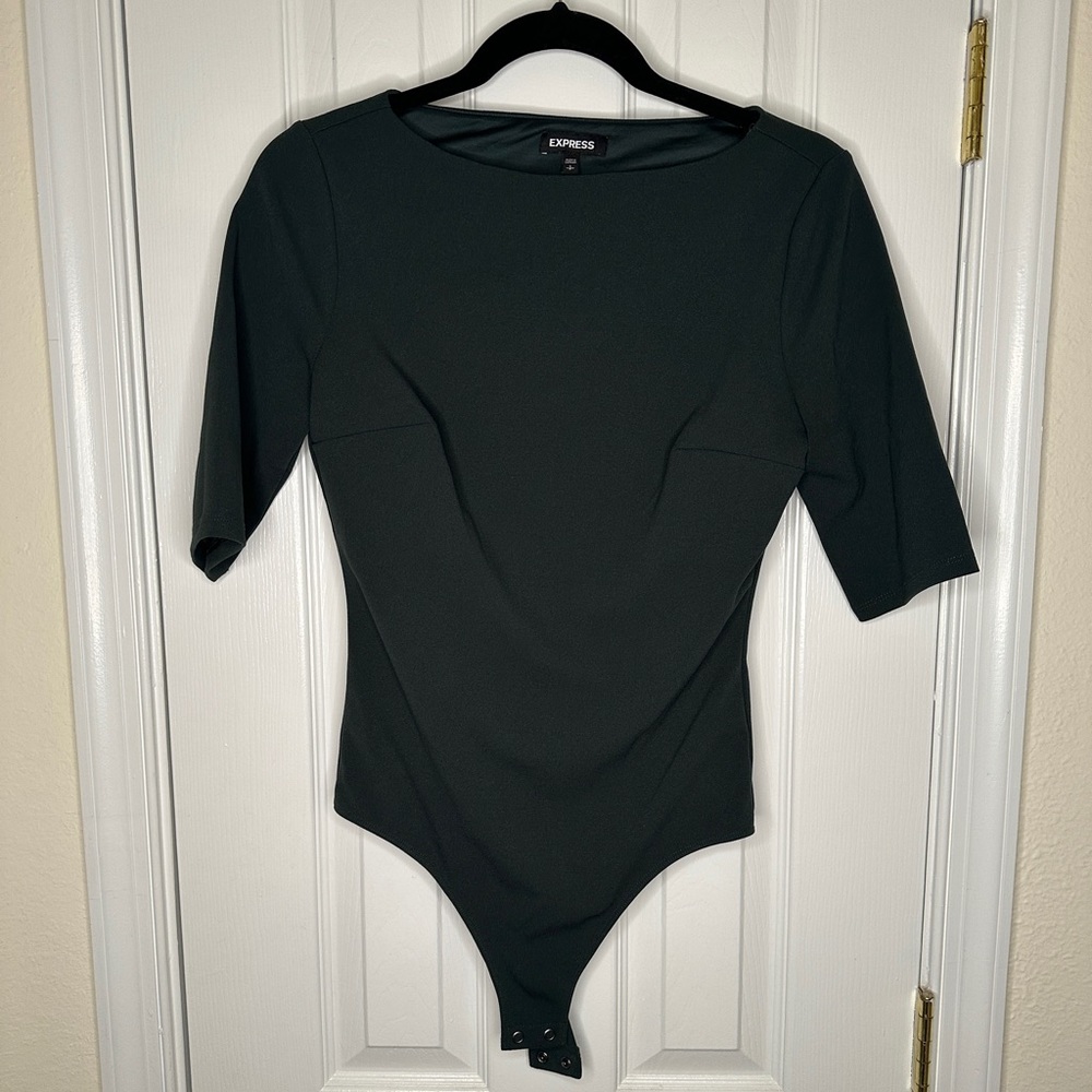 Dark Green Express Bodysuit